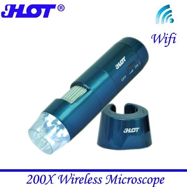 200XWIFI/USB digital microscope for mobile phone tablet PC for iPhone iPad Sams 2