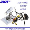 25X-400X portable TV digital microscope