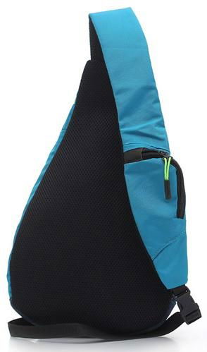 nylon single shoulder strap trangile sports bag/messanger bag 2