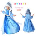 GIRLS QUEEN DRESS  PRINCESS COSPLAY COSTUME PARTY FANCY  CAPE+HAT