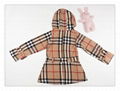 girl outercoat kid classic Plaid Clothes for 80-120cm 2