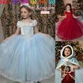 GIRLS PRINCESS DRESS + robe for tall 110cm -150cm free shipping  1