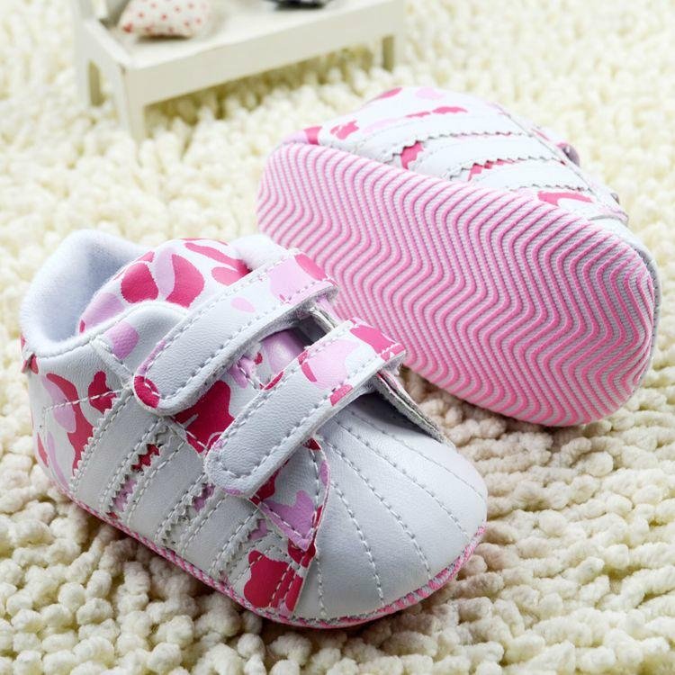 Baby toddler shoes Pink Camouflage for 0-18months old free shipping cost   2