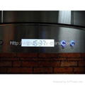 European Style Range Hoods with LCD Display blue lighting ring 1