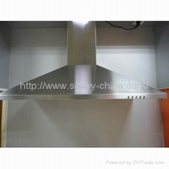 Pyramid Shape Slim Range Hoods with Halogen Lamps