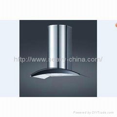 touch switch cooker hood extractor with LED light