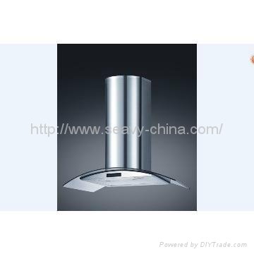 touch switch range hood with LED light
