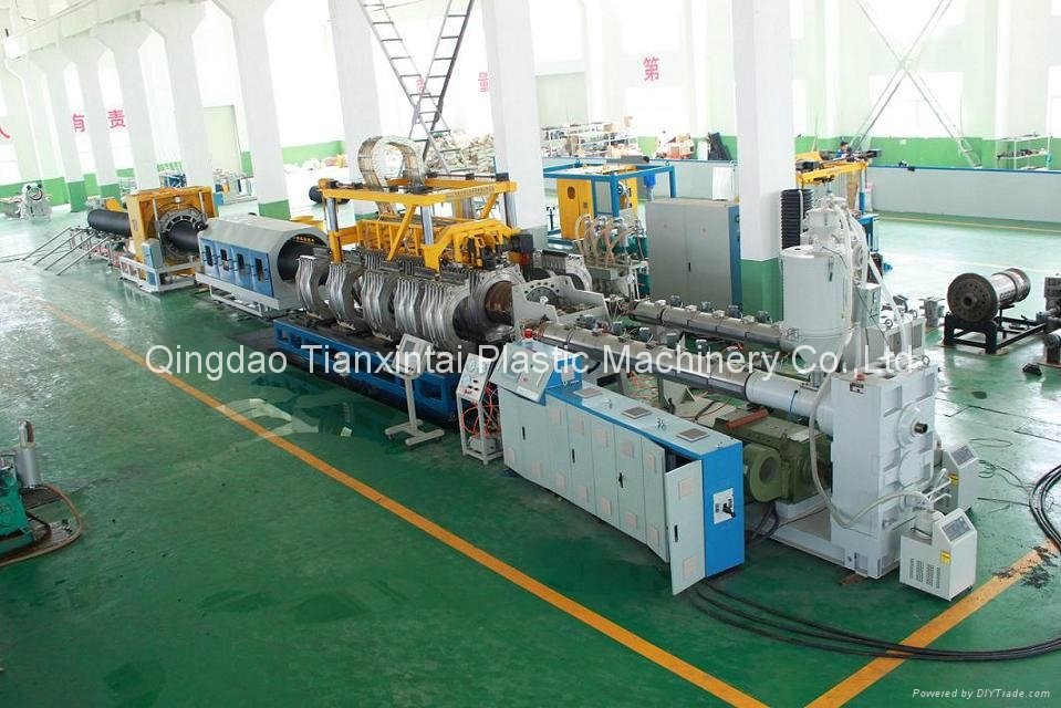 PVC double wall corrugated pipe production line 2
