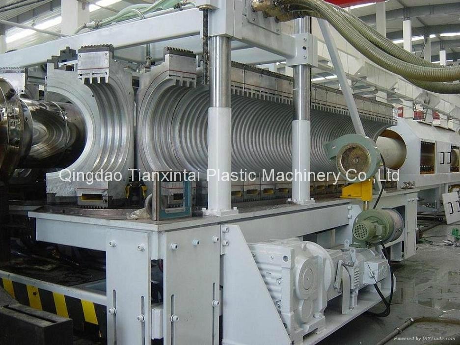 PVC double wall corrugated pipe production line 3