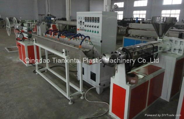 PE carbon spiral reinforced pipe extrusion line 2