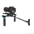 Latest Hot Double Ante-skidding Handheld DSLR Camera Shoulder Rig 3