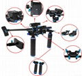 Latest Hot Double Ante-skidding Handheld DSLR Camera Shoulder Rig 4