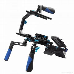 Heavyweight Grade Camera Shoulder Rig Mount Kit 5D2 Equiped Professional Follow 