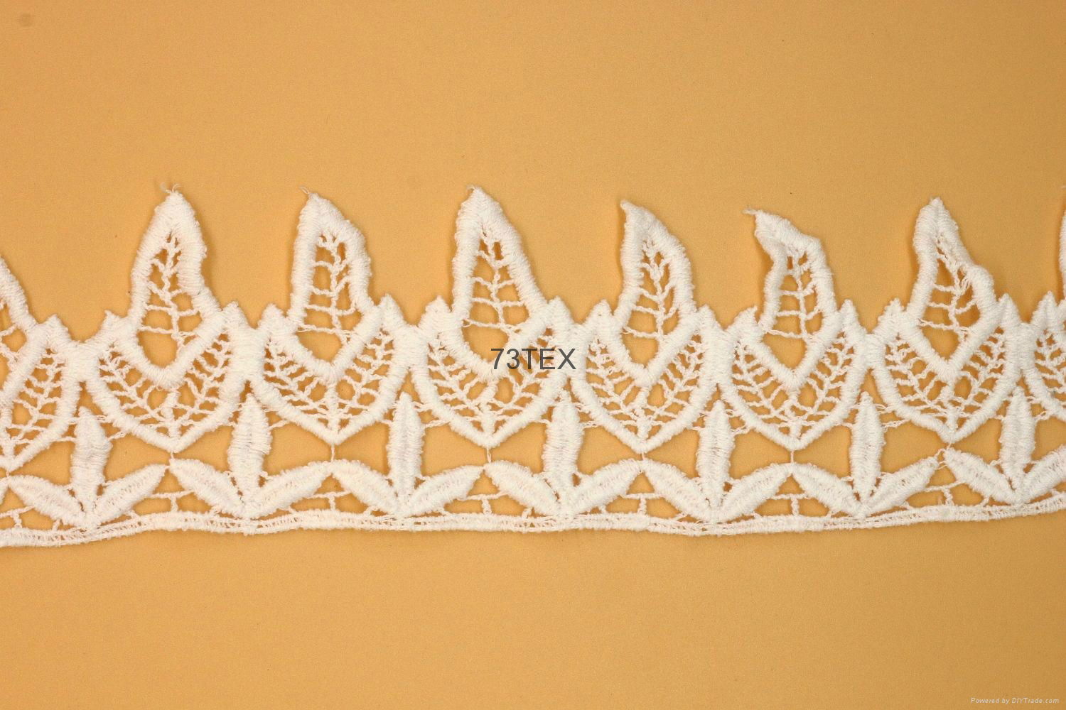 soluble lace，embroidery lace，cotton lace 2