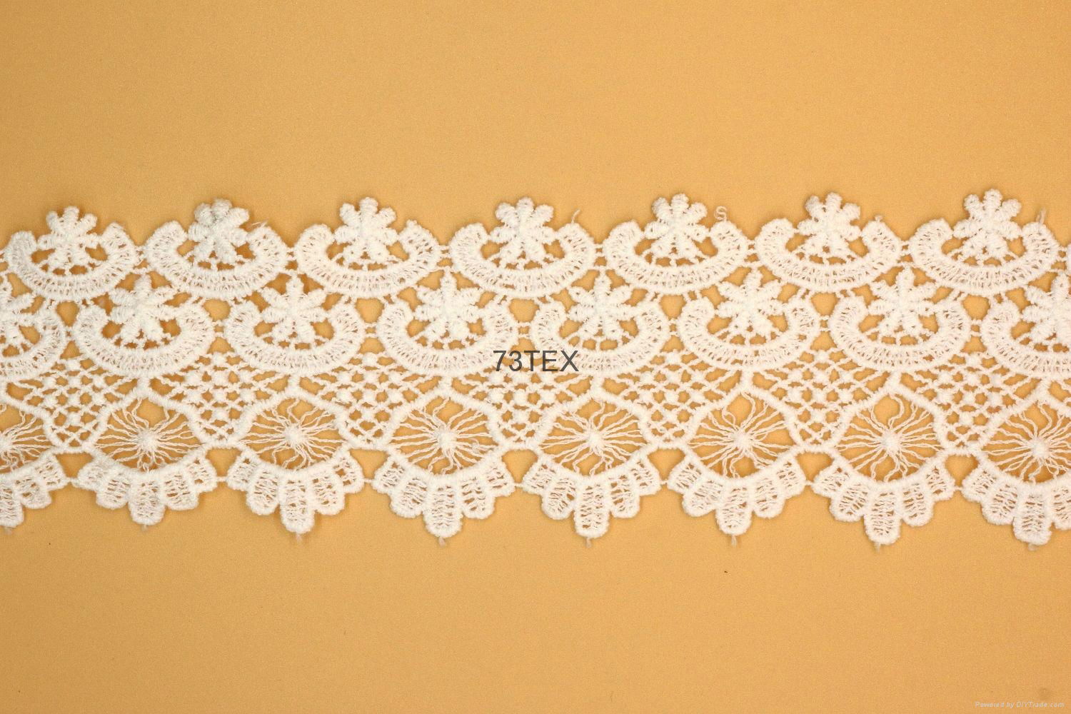 soluble lace，embroidery lace，cotton lace 5