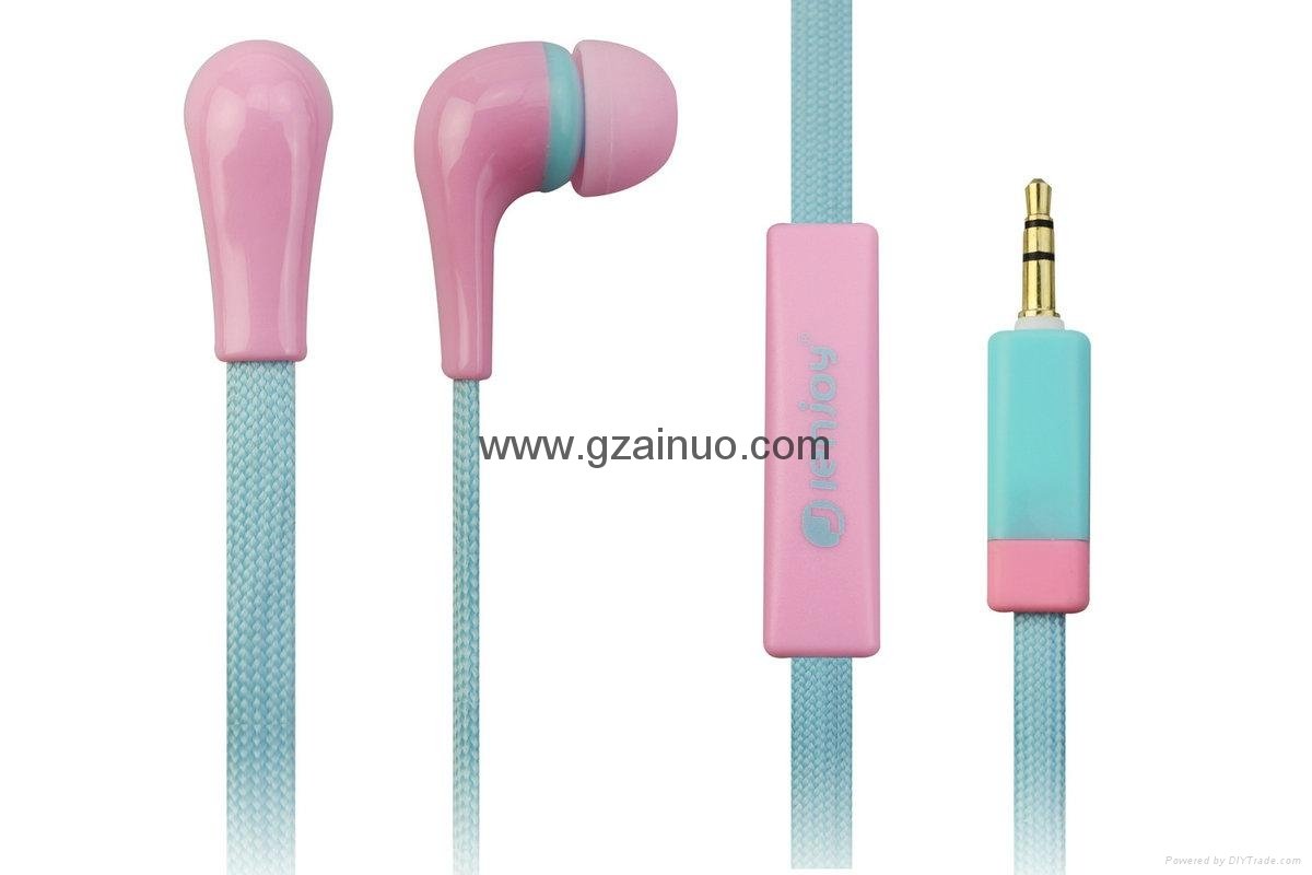 Fashion design shoelace earphones headphone for sport 2