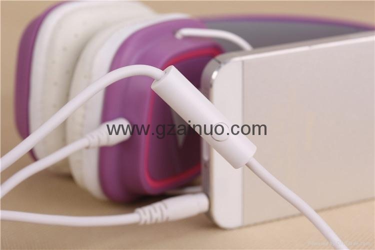 New design foldable unique earphones headphones with mic  2