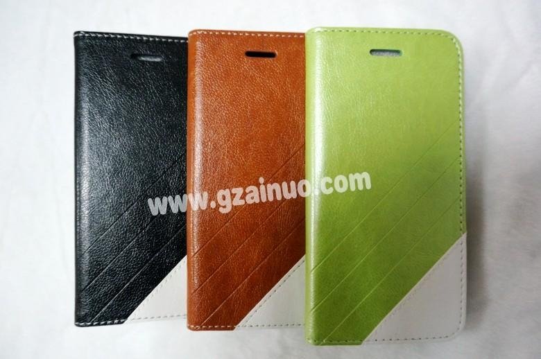 Stylish wallet card holder  leather case for iphone6 4