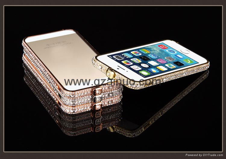 Luxury bling bling aluminum metal case  for Iphone  3