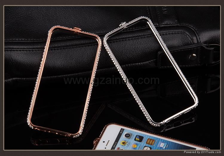 Luxury bling bling aluminum metal case  for Iphone  2