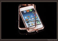 Luxury bling bling aluminum metal case  for Iphone 