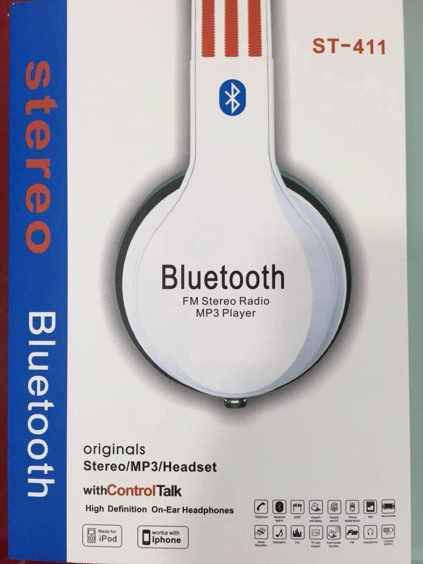 2015 New Wireless Stereo Bluetooth Headphones With MP3 Player FM Radio  4