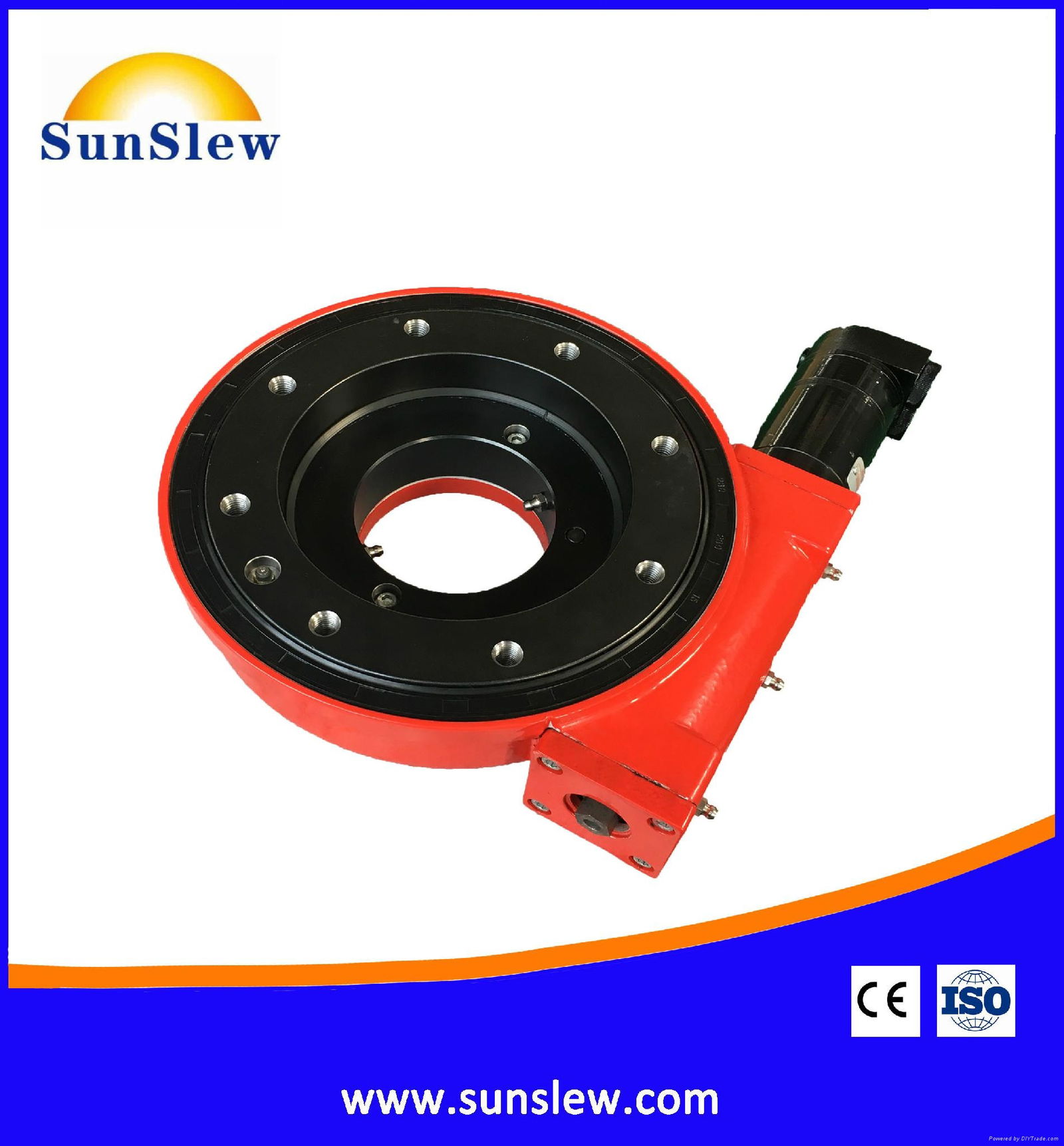 worm drive slew ring slew bearing WD7 WD772 SunSlew (China
