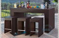 Luxury outdoor PE rattan Bar table set 5