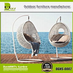 Outdoor furnture PE rattan wicker hanging chair 