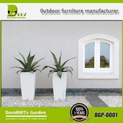 Outdoor furnture PE rattan planter