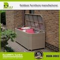 Luxury outdoor PE rattan storage box