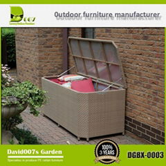 Luxury outdoor PE rattan storage box