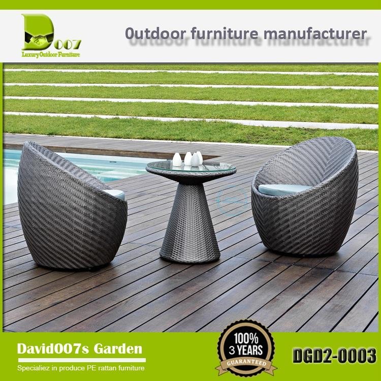 Luxury outdoor PE rattan leisure chair