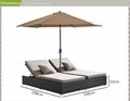 Costco outdoor rattan furniture daybed set china supplier 2