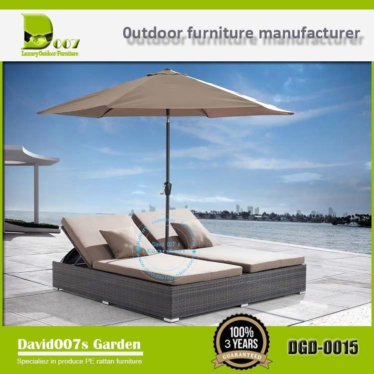 Costco outdoor rattan furniture daybed set china supplier