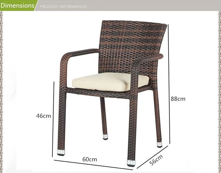 Outdoor furniture PE rattan garden chair 2