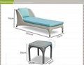 Outdoor rattan furniture set antique chaise lounge chair 2