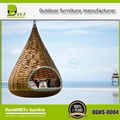 luxury outdoor furniture swing PE rattan