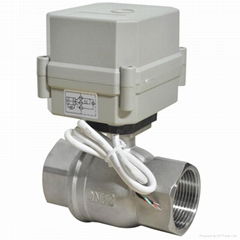 1-1/4" Stainless Steel Electric Actuator Control Ball Valve (T32-S2-C)