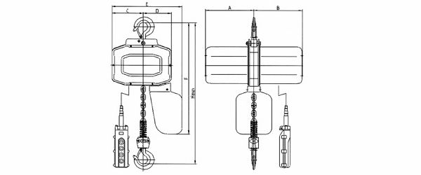 1 Ton Electric Chain Hoist 2