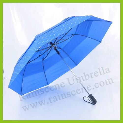 Double layer two folding advertising/promotional umbrella 3