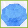 Double layer two folding advertising/promotional umbrella