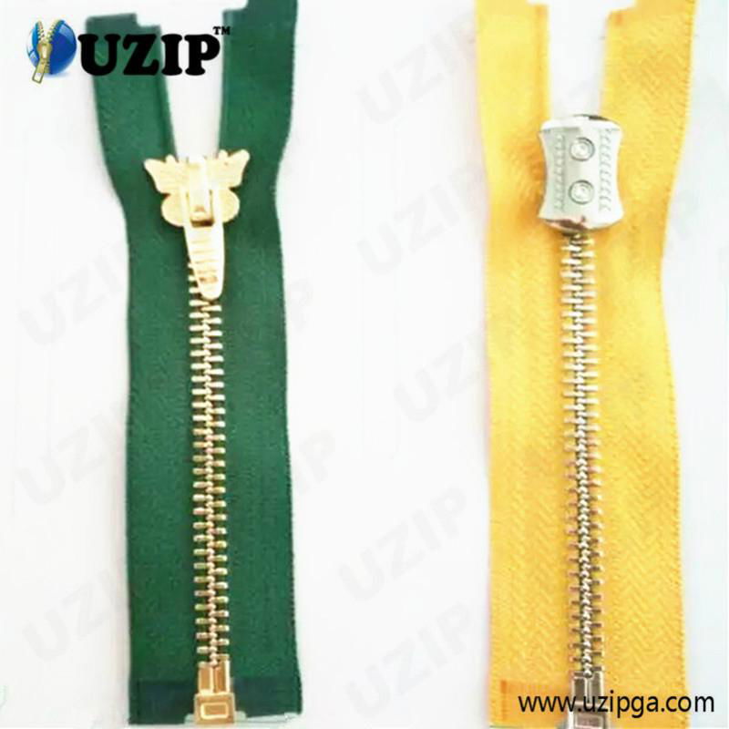 fancy zipper slider and metal zippers for jackets