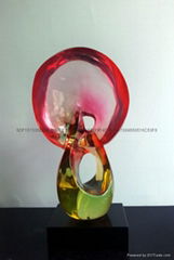 Transparent resin decoration