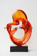 Hotel transparent sculpture abstract sculpture