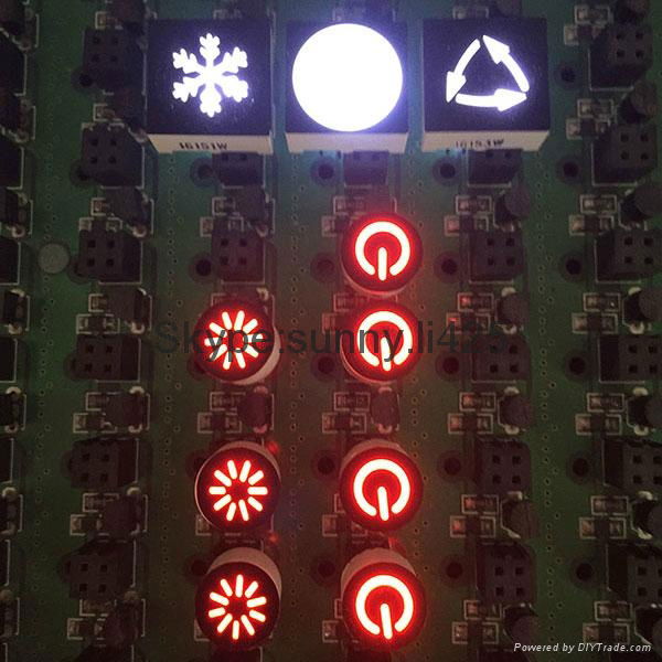 Mini Flat 7 segment led digit display with available colors