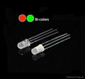 5mm super bright bi-color red green 3 legs led diodes 2