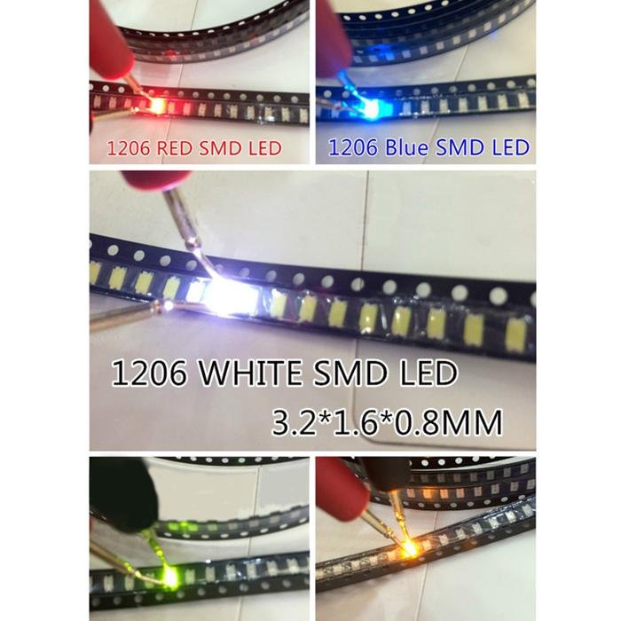 High quality colors available 1206 smd led with cheap price