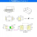 1206 smd led components black frame 2