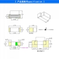 1206 smd led components black frame